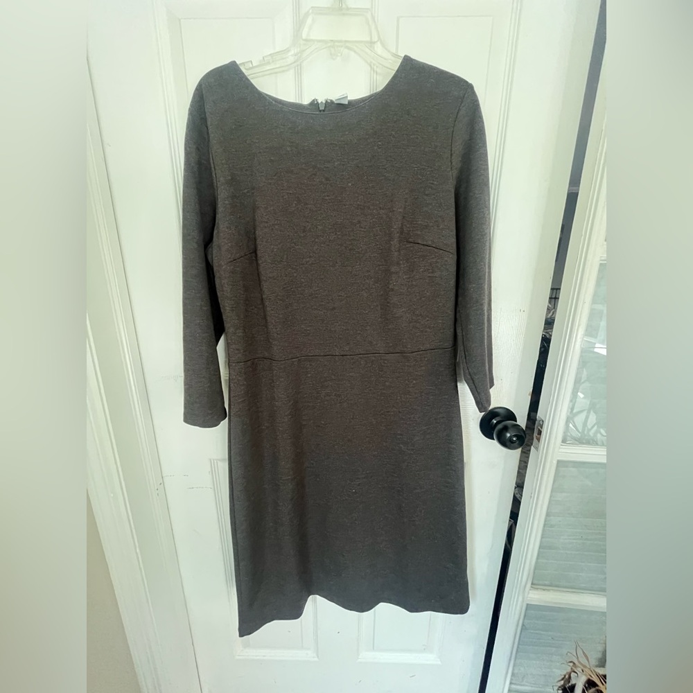 Old Navy Charcoal Textured Knit Long Sleeve Dress - Large Tall